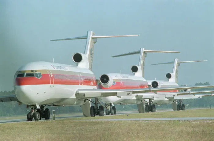 Framed Print : Continental Airplanes on Runway Framed Print : Continental Airplanes on Runway