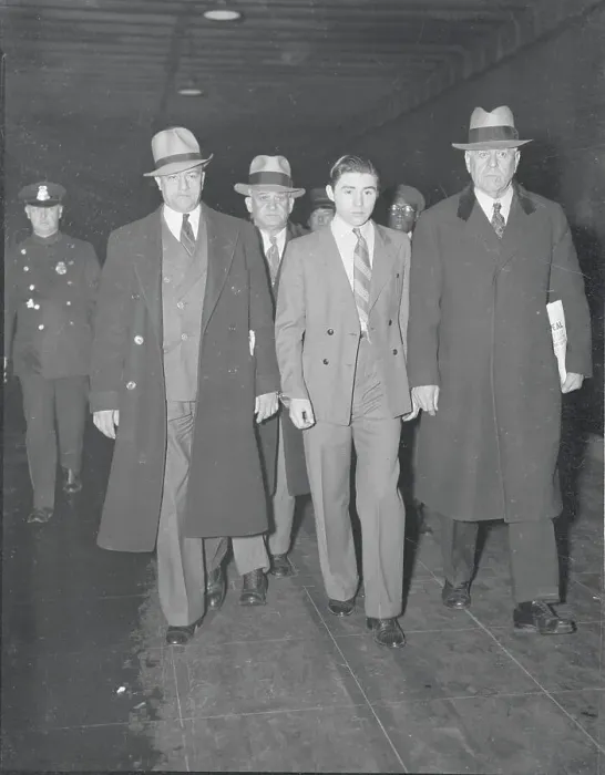 Framed Print : Convicted Suspect James Sullivan Being Transported by Detectives