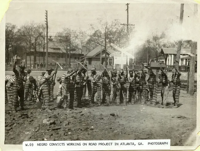 Framed Print : Convicts Working on Road Project Framed Print : Convicts Working on Road Project
