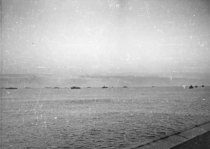 Framed Print : Convoy Moves Off