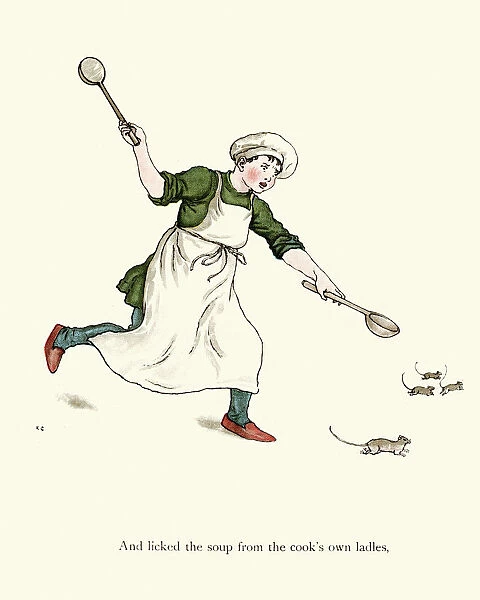 Cook chasing the rats