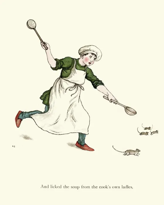 Framed Print : Cook chasing the rats Framed Print : Cook chasing the rats