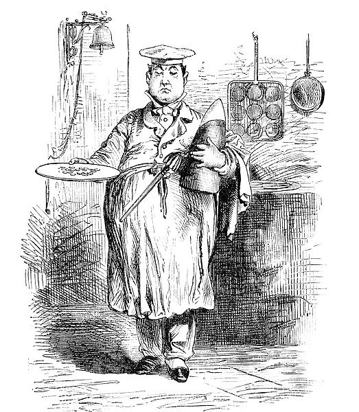 Cook presenting a plate with food
