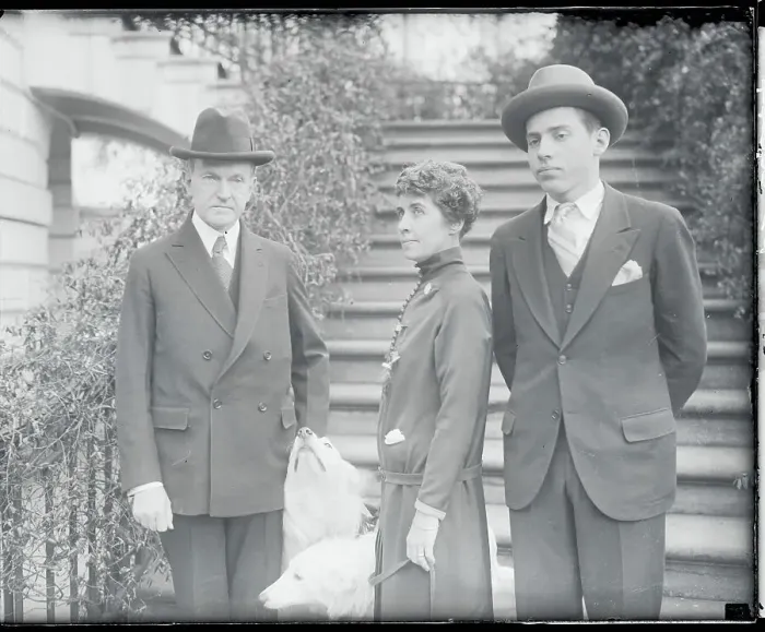 Framed Print : Coolidge Family at White House Framed Print : Coolidge Family at White House