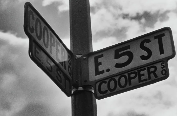 Framed Print : Cooper Square Framed Print : Cooper Square