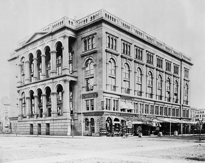Framed Print : Cooper Union Institute in the 1860s