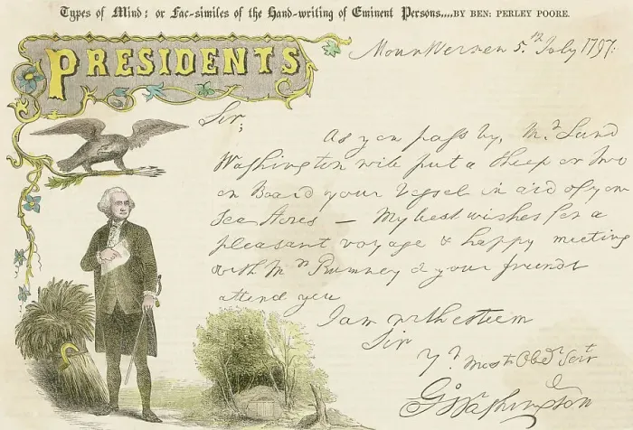 Framed Print : Copy of Letter Written by George Washington Framed Print : Copy of Letter Written by George Washington