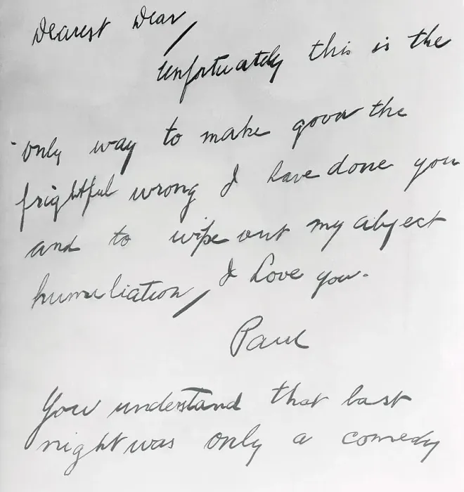 Framed Print : Copy of Suicide Note to Jean Harlow Framed Print : Copy of Suicide Note to Jean Harlow