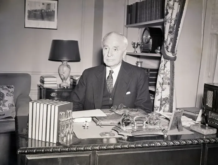 Framed Print : Cordell Hull Seated at His Desk Framed Print : Cordell Hull Seated at His Desk