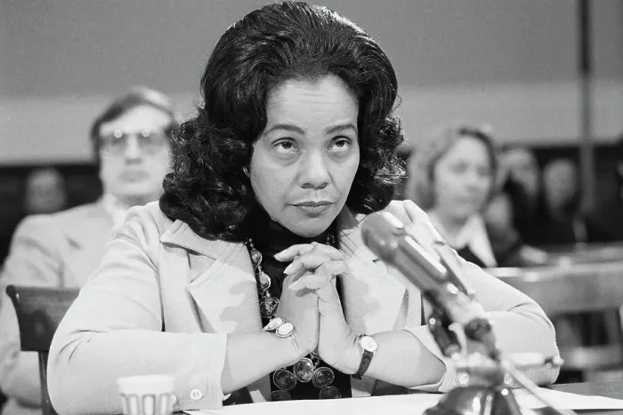 Framed Print : Coretta Scott King Appearing Before Subcommittee Framed Print : Coretta Scott King Appearing Before Subcommittee