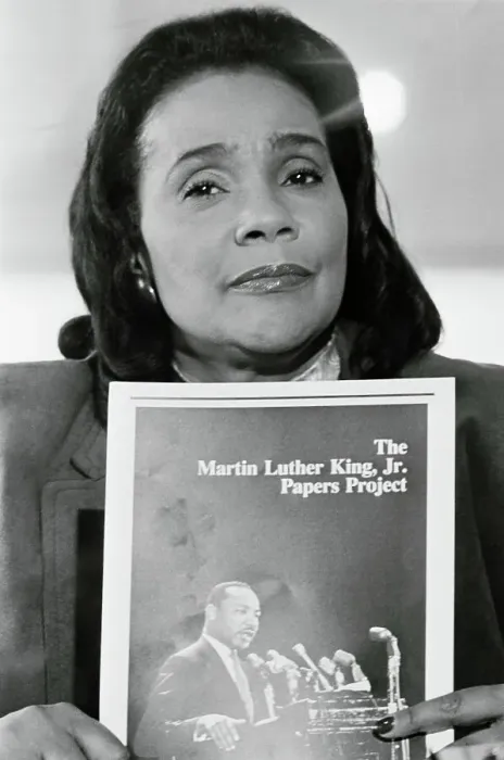 Framed Print : Coretta Scott King Holding Book Framed Print : Coretta Scott King Holding Book