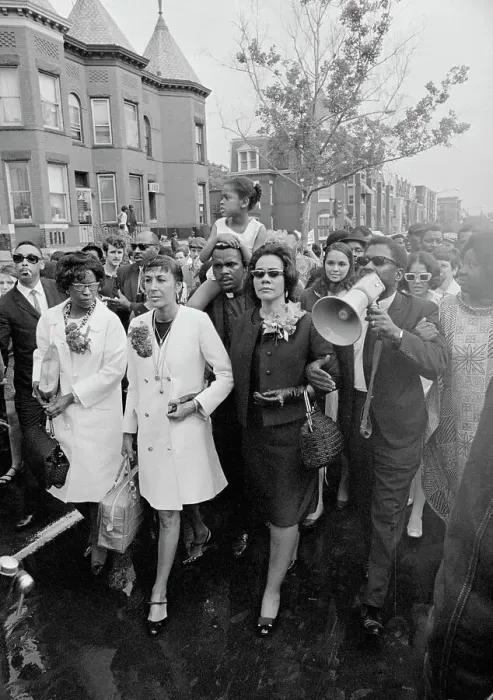 Framed Print : Coretta Scott King Marching With Peers in Mother's Day Rally Framed Print : Coretta Scott King Marching With Peers in Mother's Day Rally