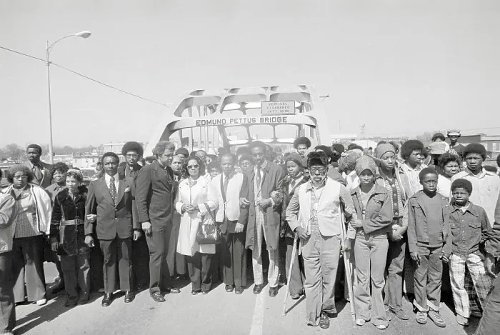Framed Print : Coretta Scott King With Marching Peers Posing on Highway Framed Print : Coretta Scott King With Marching Peers Posing on Highway