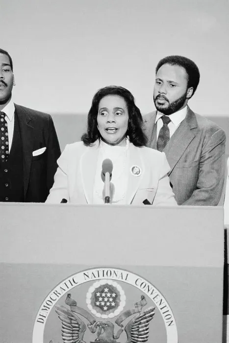Framed Print : Coretta Scott King Speaking Framed Print : Coretta Scott King Speaking