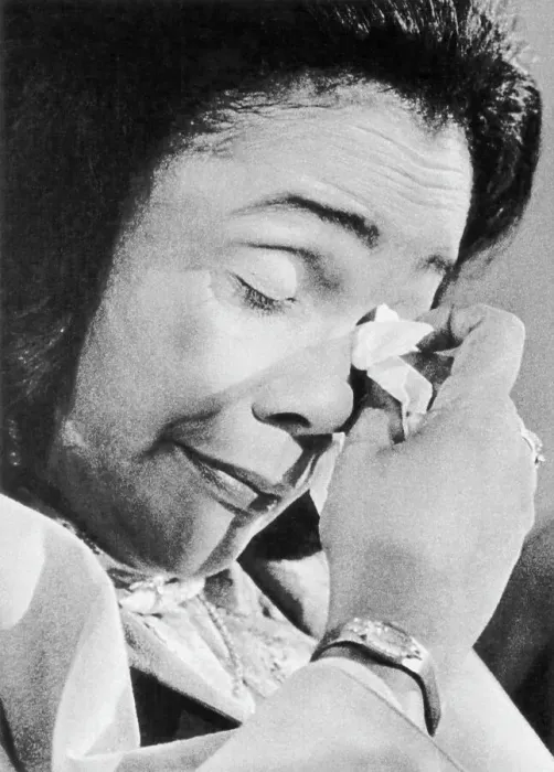 Framed Print : Coretta Scott King Wiping Tears Framed Print : Coretta Scott King Wiping Tears
