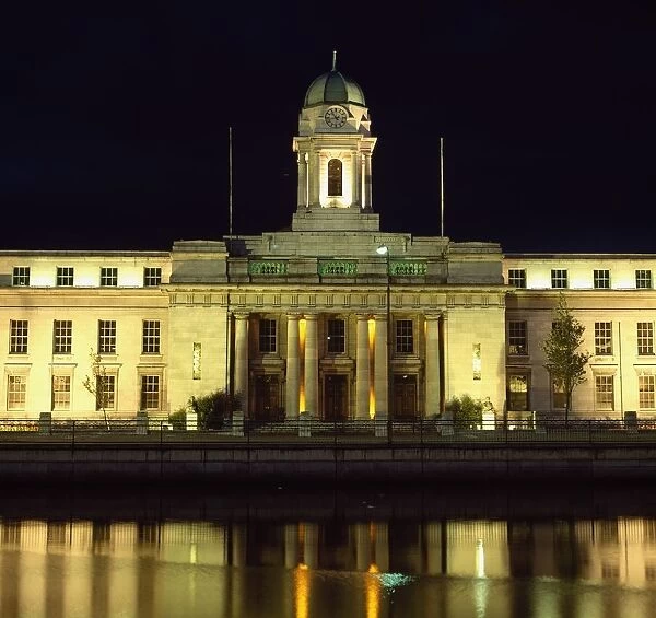 Cork City, City Hall At Night