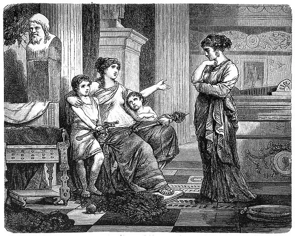 Cornelia, the Mother of the Gracchi, Showing Her Sons as Her Jewels