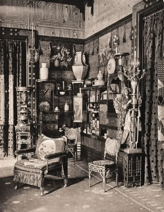 Framed Print : Corner of Japanese Gallery in Vanderbilt Mansion