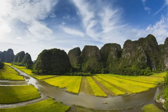Framed Print : Cornfield River (Song Ngo Dong), Ninh Binh, Vietnam Framed Print : Cornfield River (Song Ngo Dong), Ninh Binh, Vietnam