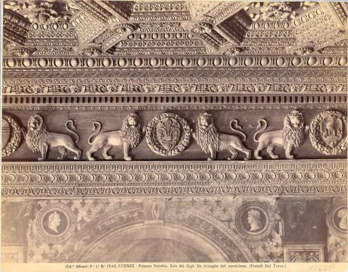 Framed Print : Detail of Cornice in Palazzo Vecchio Framed Print : Detail of Cornice in Palazzo Vecchio