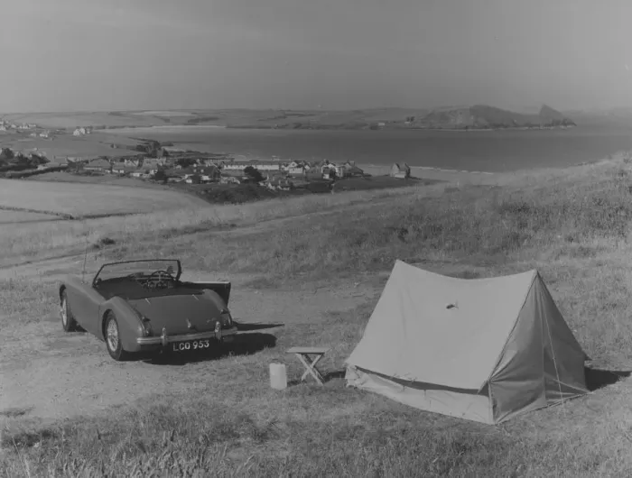 Framed Print : Cornish Camping Framed Print : Cornish Camping