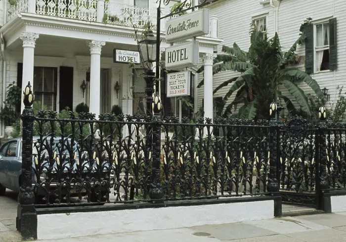 Framed Print : Cornstalk Fence Hotel Framed Print : Cornstalk Fence Hotel