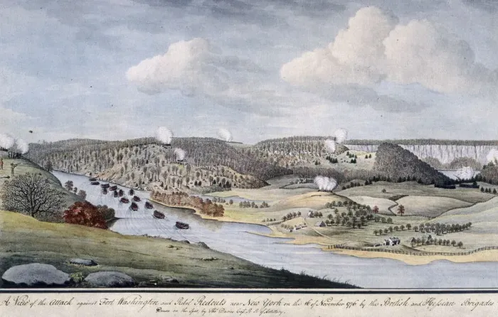 Framed Print : Cornwallis Attack On Fort Lee Framed Print : Cornwallis Attack On Fort Lee