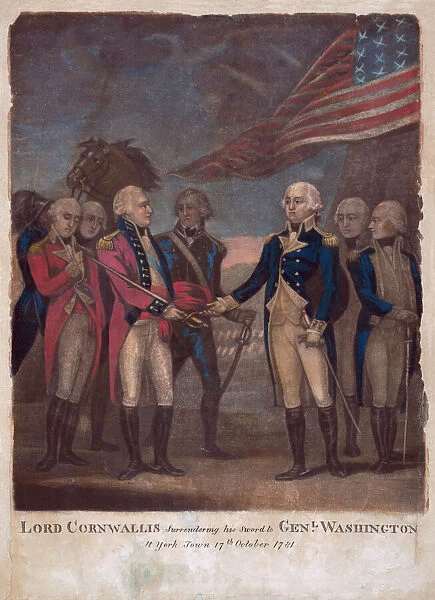 Cornwallis Surrenders to Washington