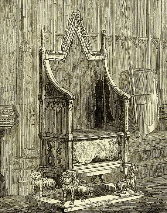 Framed Print : Coronation Chair with the Stone of Scone Framed Print : Coronation Chair with the Stone of Scone