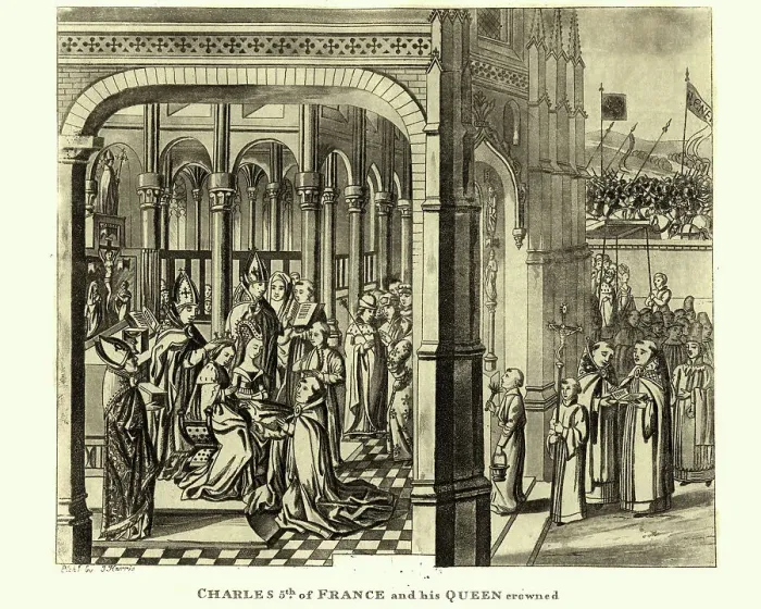 Framed Print : Coronation of King Charles V of France 1364 Framed Print : Coronation of King Charles V of France 1364