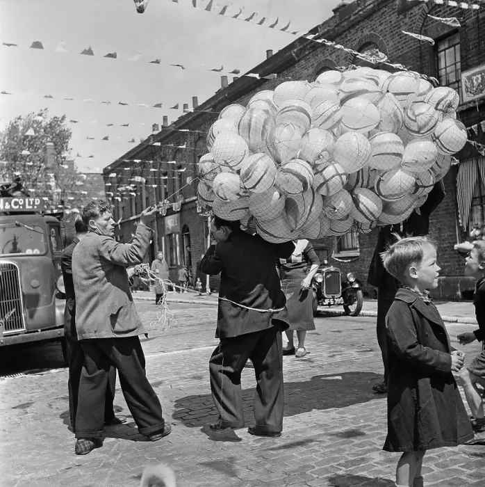 Framed Print : Coronation Party Balloons Framed Print : Coronation Party Balloons