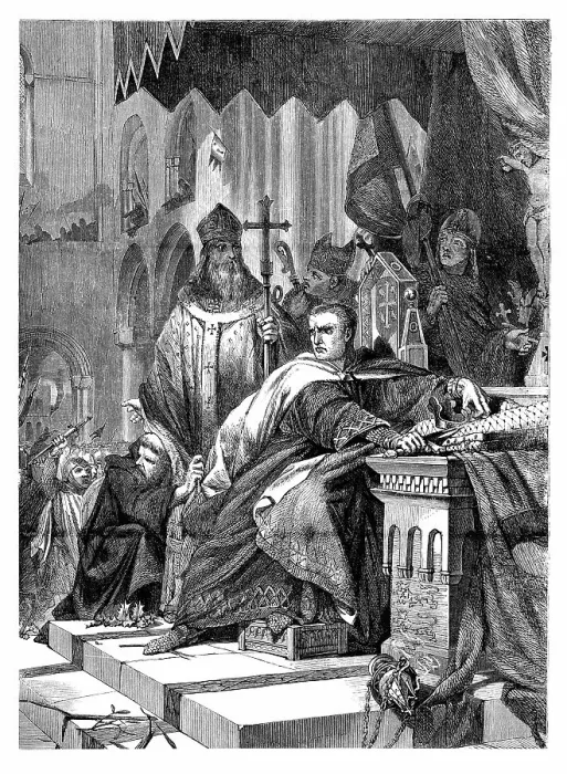 Framed Print : Coronation of William I Framed Print : Coronation of William I