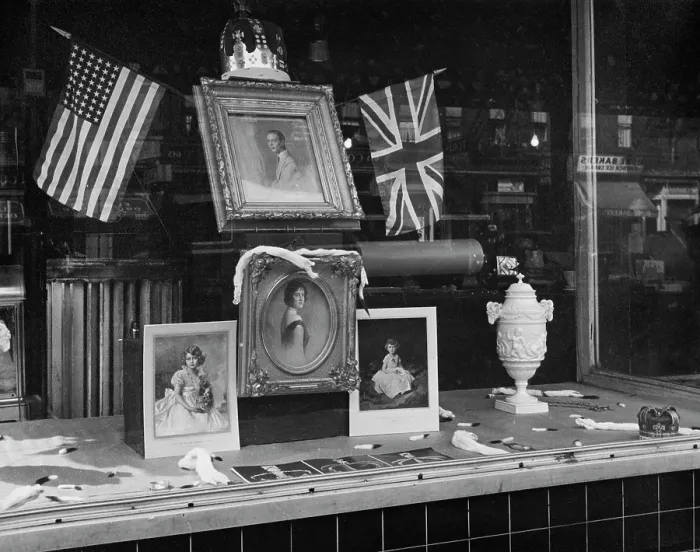 Framed Print : Coronoation Window Display Framed Print : Coronoation Window Display