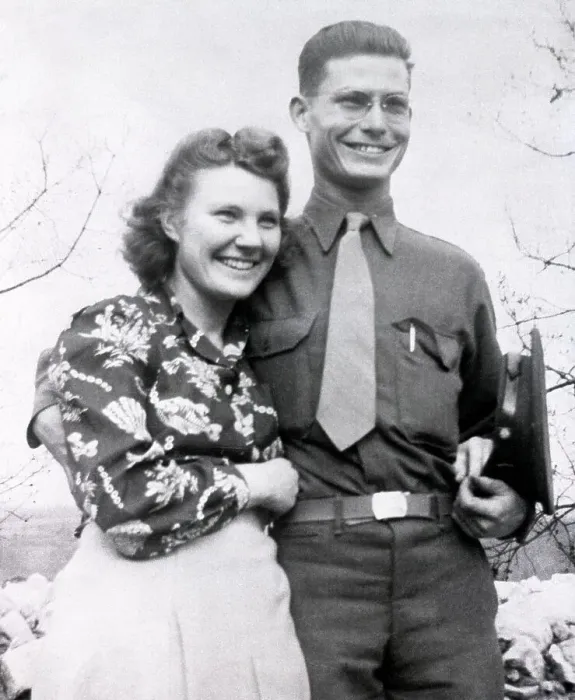 Framed Print : Corporal Desmond T. Doss and Wife Framed Print : Corporal Desmond T. Doss and Wife