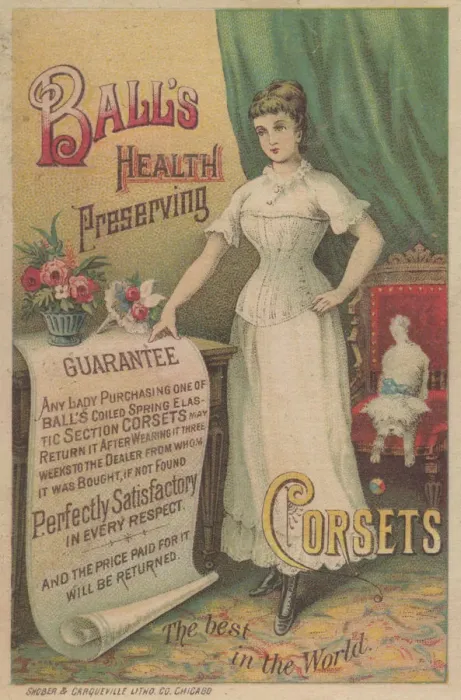 Framed Print : Corset Trade Card Framed Print : Corset Trade Card