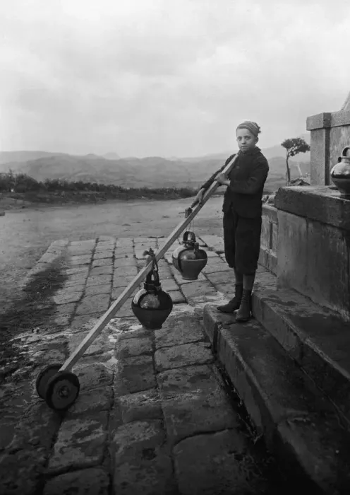 Framed Print : Corsican Waterboy Framed Print : Corsican Waterboy