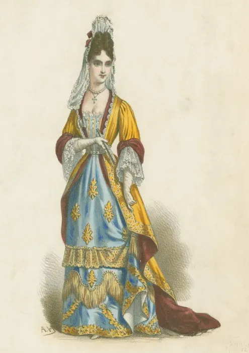 Framed Print : Costume Historique Framed Print : Costume Historique