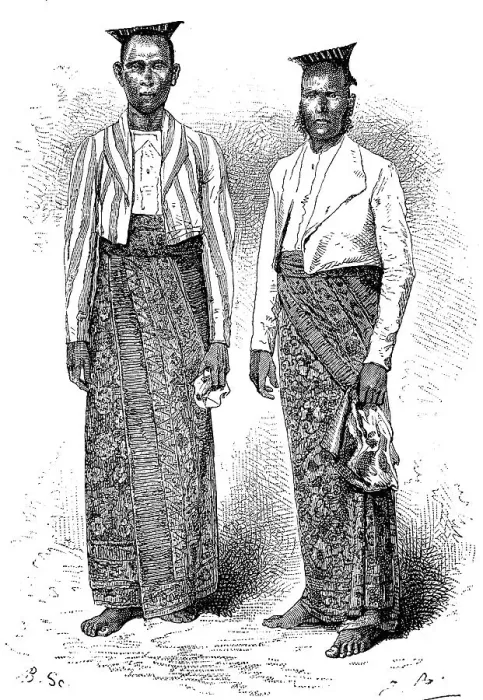 Framed Print : Costume of the Sinhalese, Men, Sri Lanka, in 1880, Historic, digital reproduction of an original 19th century pattern Framed Print : Costume of the Sinhalese, Men, Sri Lanka, in 1880, Historic, digital reproduction of an original 19th century pattern