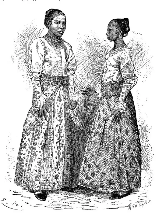 Framed Print : Costume of the Sinhalese, Women, Sri Lanka, in 1880, Historic, digital reproduction of an original 19th century pattern Framed Print : Costume of the Sinhalese, Women, Sri Lanka, in 1880, Historic, digital reproduction of an original 19th century pattern
