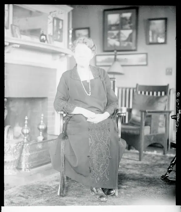 Framed Print : Councilwoman Florence Lee Whitman Sitting in Chair Framed Print : Councilwoman Florence Lee Whitman Sitting in Chair