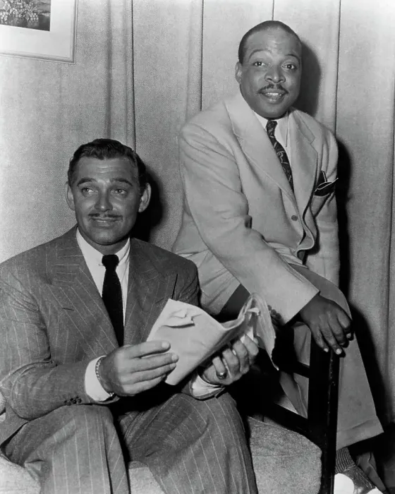 Framed Print : Count Basie & Clark Gable Framed Print : Count Basie & Clark Gable
