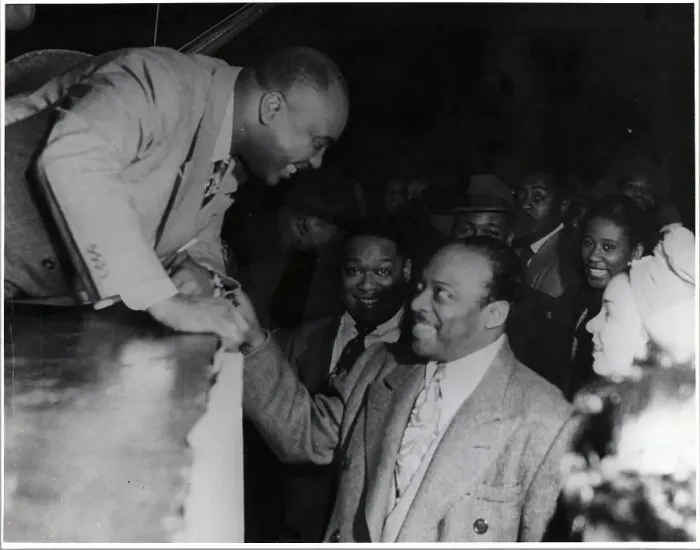 Framed Print : Count Basie Smiling Jimmie Lunceford Framed Print : Count Basie Smiling Jimmie Lunceford