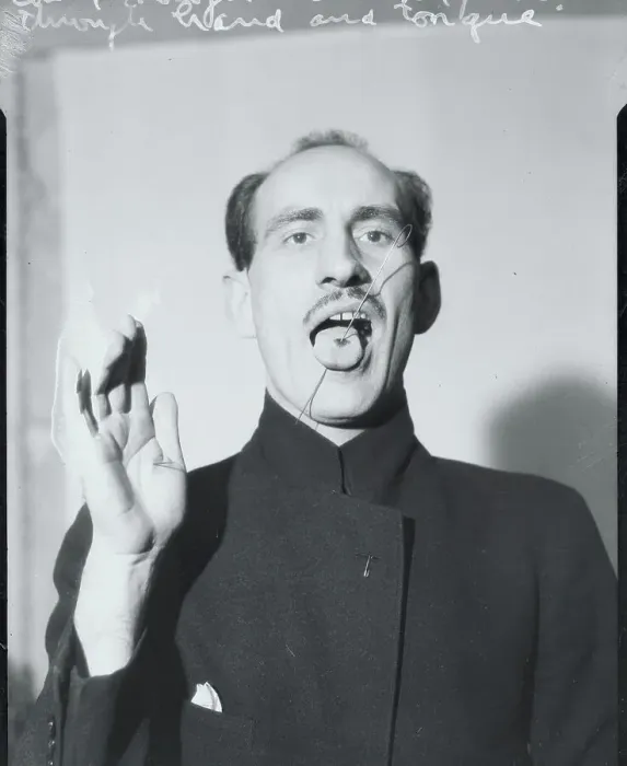 Framed Print : Count Roman Ostoja Piercing His Tongue Framed Print : Count Roman Ostoja Piercing His Tongue