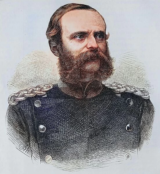 Count von Bismarck-Bohlen, general governor of Alsace, illustrated war history, German, French war 1870-1871, Germany, France