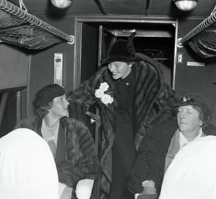 Framed Print : Countess Caroline Zarnardi Landi with Mother and Katharine Hepburn Traveling Together Framed Print : Countess Caroline Zarnardi Landi with Mother and Katharine Hepburn Traveling Together