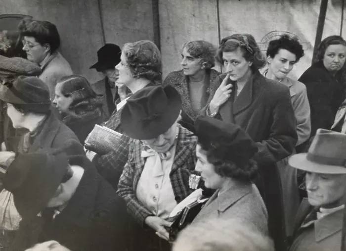 Framed Print : At A Country Auction, 1946 Framed Print : At A Country Auction, 1946