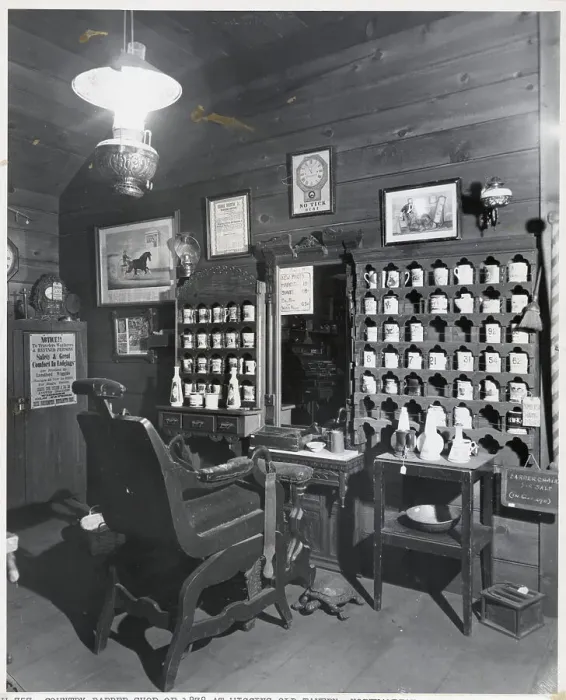 Framed Print : Country Barber Shop Of 1878 Framed Print : Country Barber Shop Of 1878