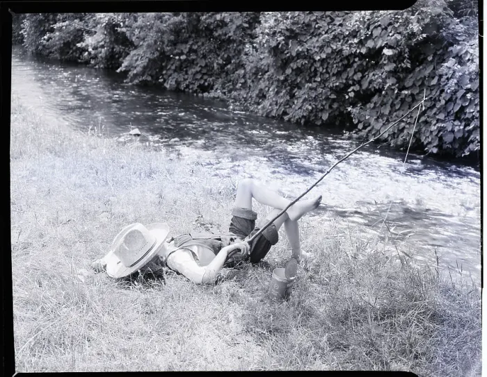 Framed Print : Country Boy Fishing Framed Print : Country Boy Fishing