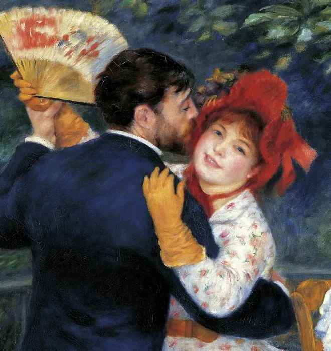 Framed Print : Countryside Dancing, by Pierre-Auguste Renoir, 1883, 19th Century, oil on canvas, 180 x 90 cm Framed Print : Countryside Dancing, by Pierre-Auguste Renoir, 1883, 19th Century, oil on canvas, 180 x 90 cm