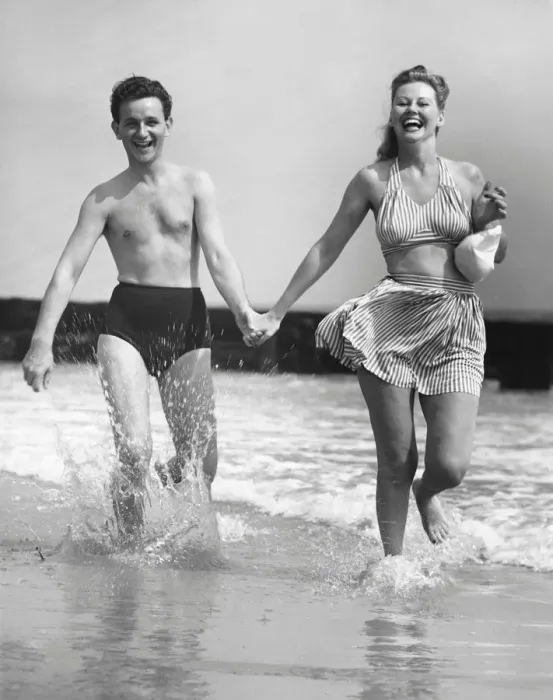Framed Print : Couple on beach Framed Print : Couple on beach